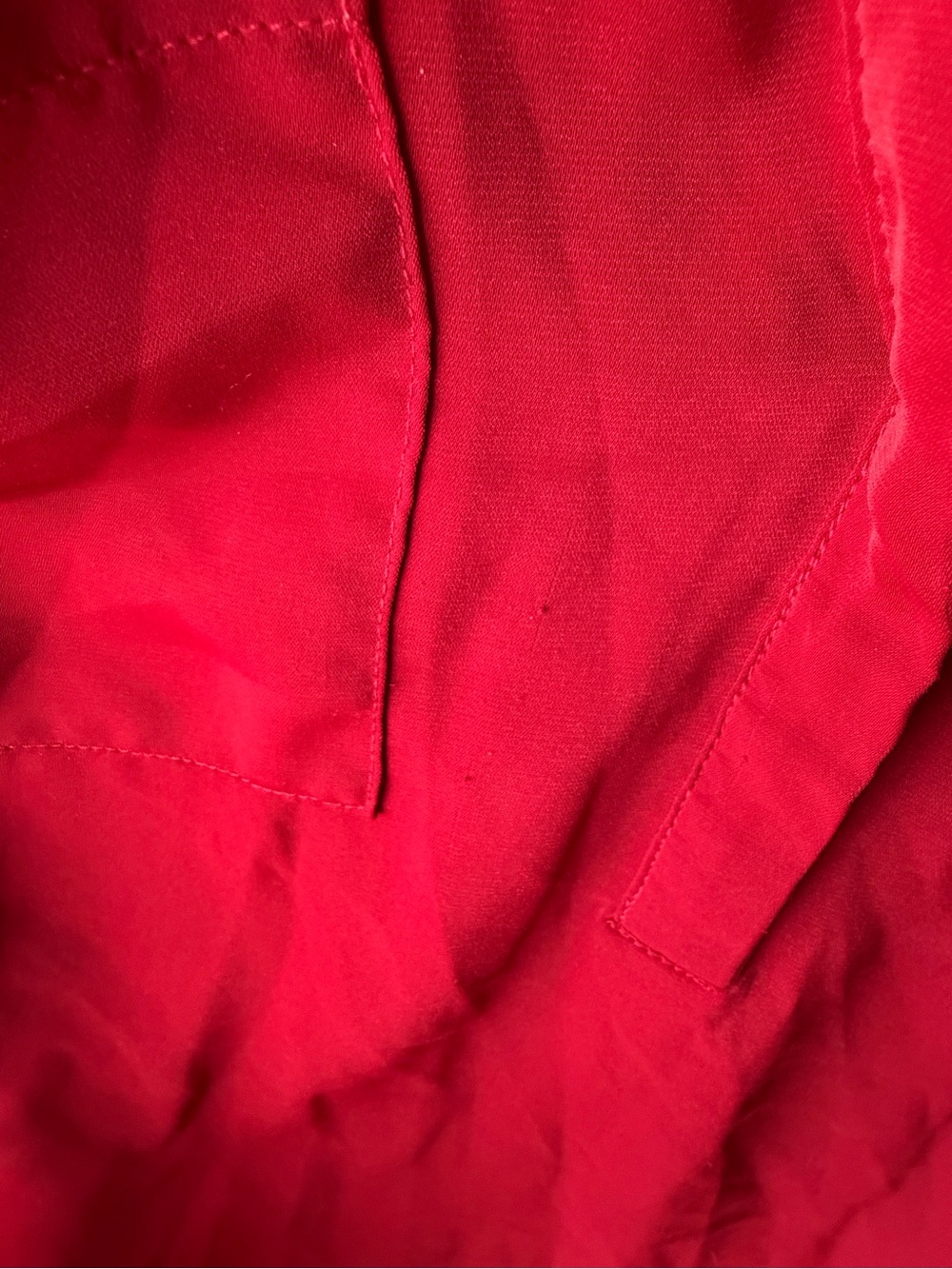 Torrid 2xl Red Women's V-Neck Pocket Blouse - Picture 5 of 11